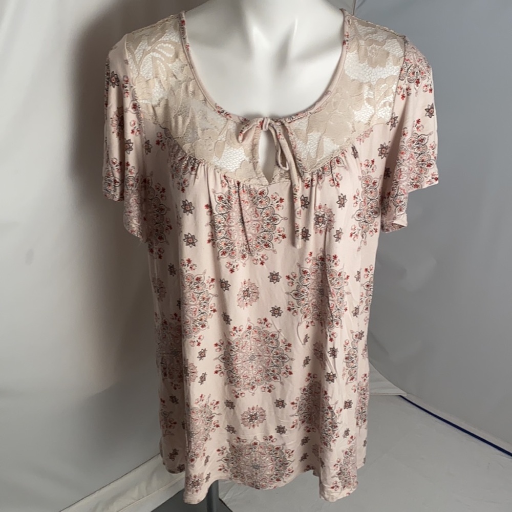 Torrid Multicolor Soft Boho Flutter Sleeve Top - image 1